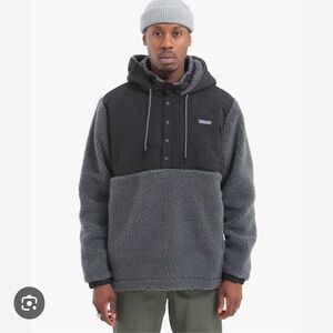 Patagonia Performance Jacket Black and Gray Half-Zip